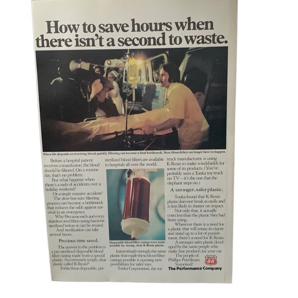 Vintage 1976 Phillips 66 How to Save Hours Ad Advertisement